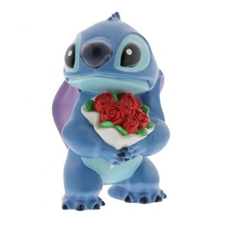 enesco figura enesco disney lilo & stitch stitch con ramo de rosas