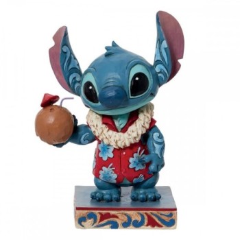 enesco figura decorativa enesco disney lilo & stitch    stitch hawaiano