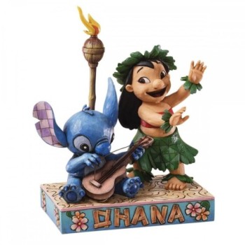 enesco figura enesco disney lilo y stitch con guitarra hawaiana