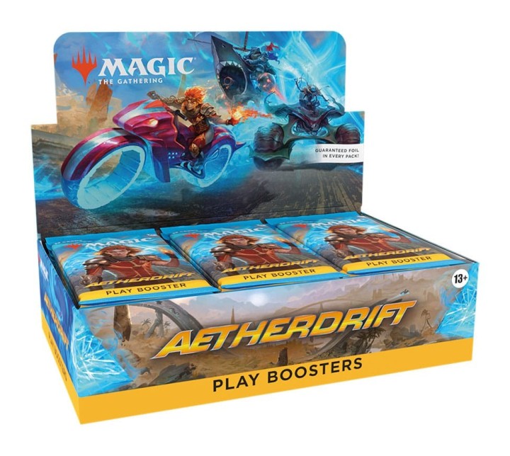 wizards of the coast magic the gathering aetherdrift caja de sobres de juego  30  ingles