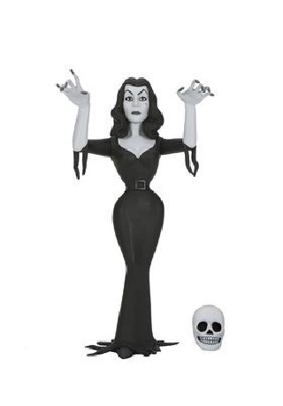 neca vampira silver screen edition scale action fig. 15 cm vampira toony terrors