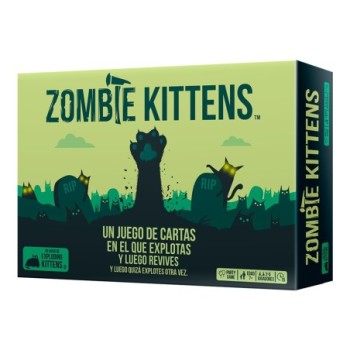 juegos juego de mesa exploding kittens zombie kittens edad recomendada 7 anos