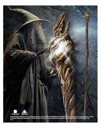 the noble collection replica the noble collection el hobbit vara de gandalf con luz 185 cm