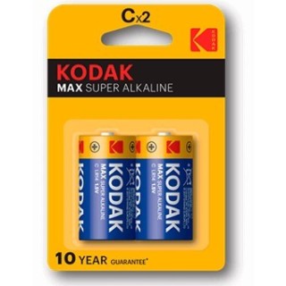 kodak blister pilas kodak alcalina max c lr14 1.5v     blister 2 pilas