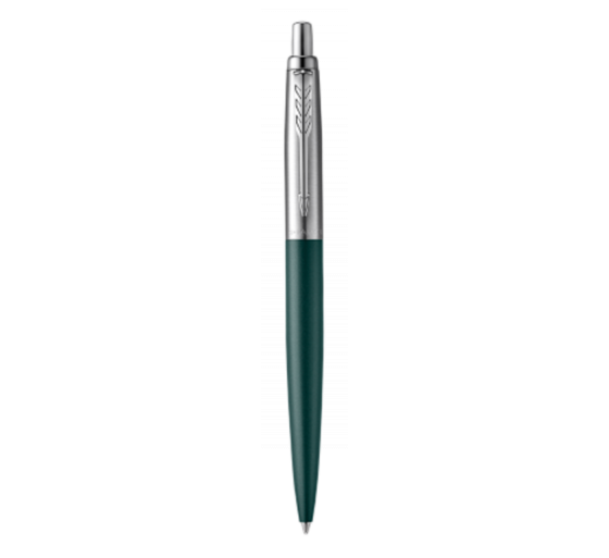 parker boligrafo jotter xl greenwich verde mate ribete de color cromado plumin medio tinta azul park