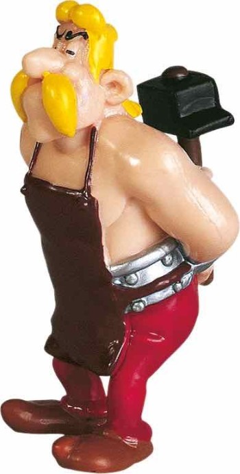 plastoy figura plastoy asterix & obelix herrero esautomatix pvc