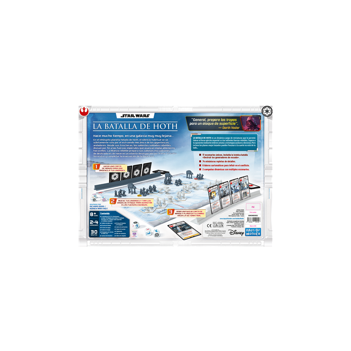 juegos juego de mesa star wars  la batala de hoth