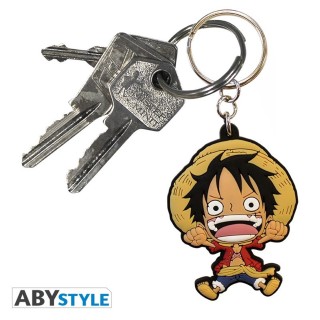 abystyle llavero pvc abystyle luffy super deformed