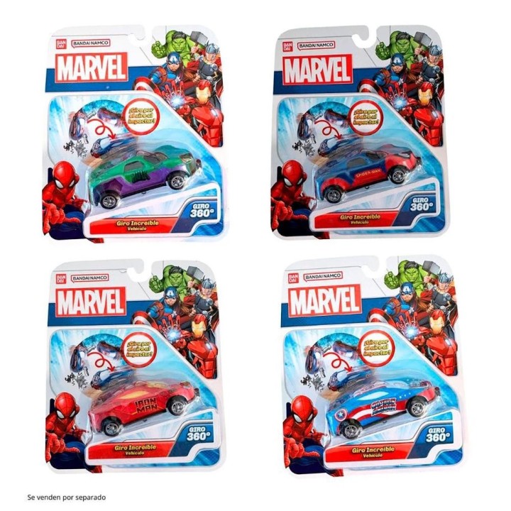 bandai rojo flip cars marvel 1 unidad aleatoria