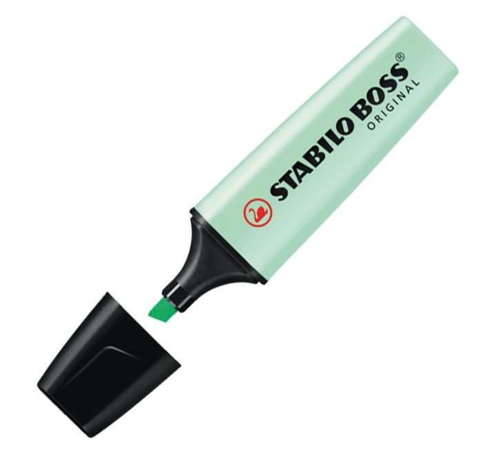 marcador stabilo boss pastel menta 70/116