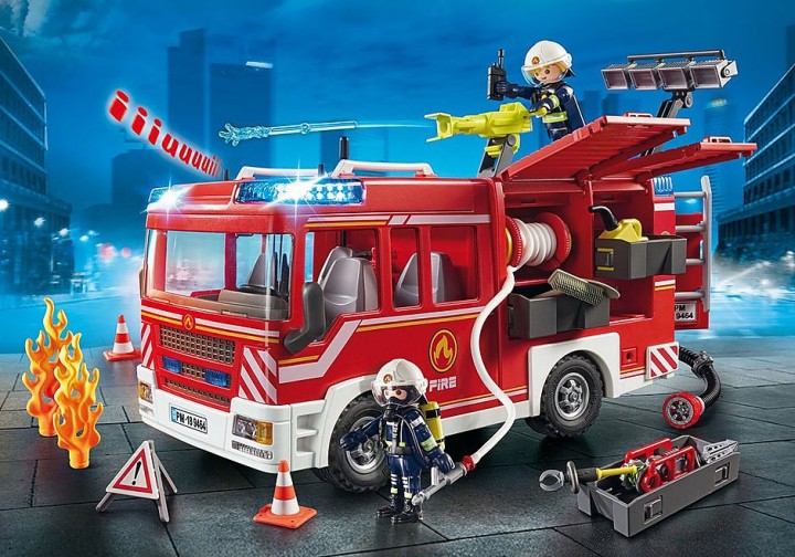 playmobil playmobil ciudad accion    camion de bomberos