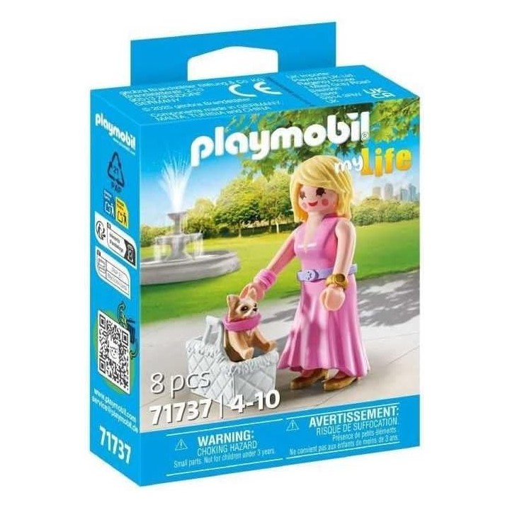 playmobil playmobil it   girl con chinuahua