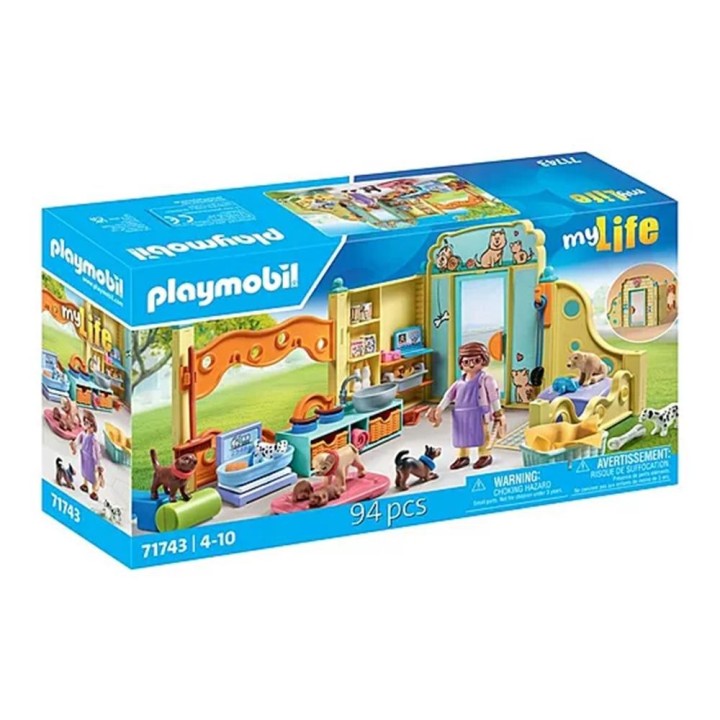 playmobil playmobil    guarderia de cachorros
