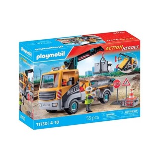 playmobil playmobil    camion de construccion con grua