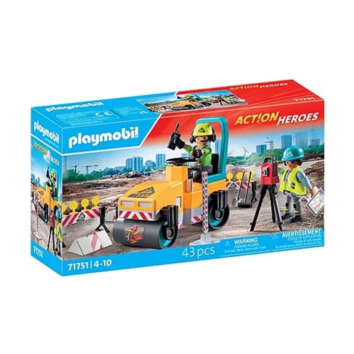 playmobil playmobil    construccion de carreteras