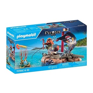 playmobil playmobil    bote pirata con tesoro