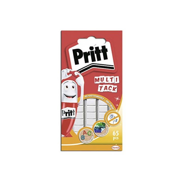 pritt masilla adhesiva multi tack 65 pastillas pritt 1444966  pack  24 unidades