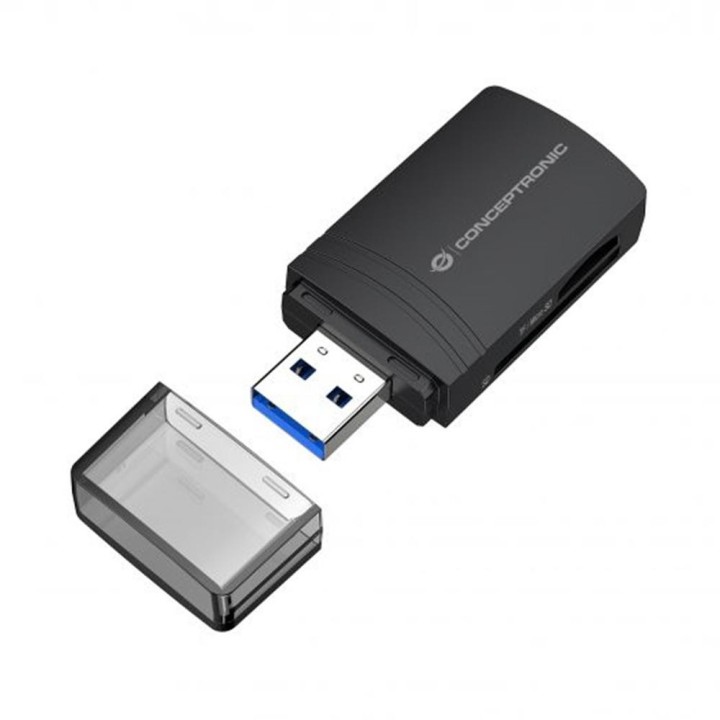 conceptronic lector de tarjetas usb 3.0 conceptronic bian06b sd    sdhc    sdxc    microsd    tflash