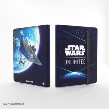 gamegenic star wars  unlimited 18 pocket album card back blue