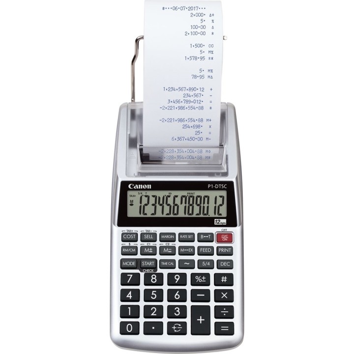 canon calculadora canon impresion portatil p1   dtsc ii hwb 12 digitos