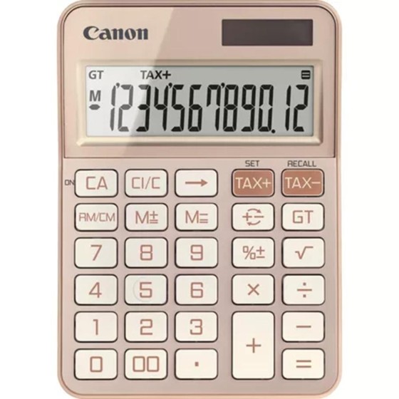 canon calculadora canon sobremesa ks   125kb   rg emea hb 12 digitos oro rosa