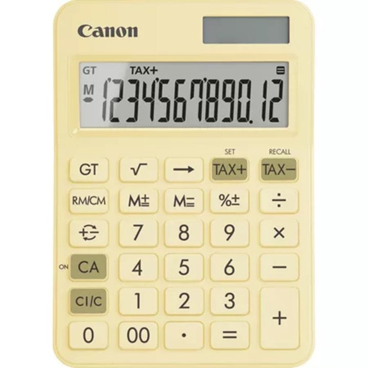 canon calculadora canon sobremesa ls   125kb   pyl emea hb 12 digitos amarillo