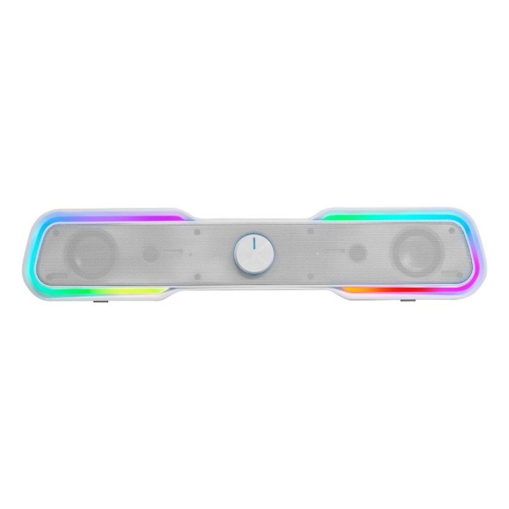 mars gaming barra de sonido mars gaming msbx 10w rgb blanca