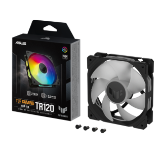 asus asus tuf gaming tr120 argb fan   single pack carcasa del ordenador ventilador 12 cm negro