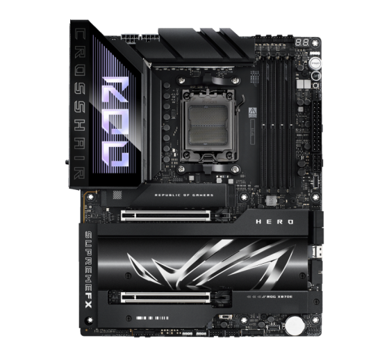 asus asus rog crosshair x870e hero amd x870e zocalo am5 atx