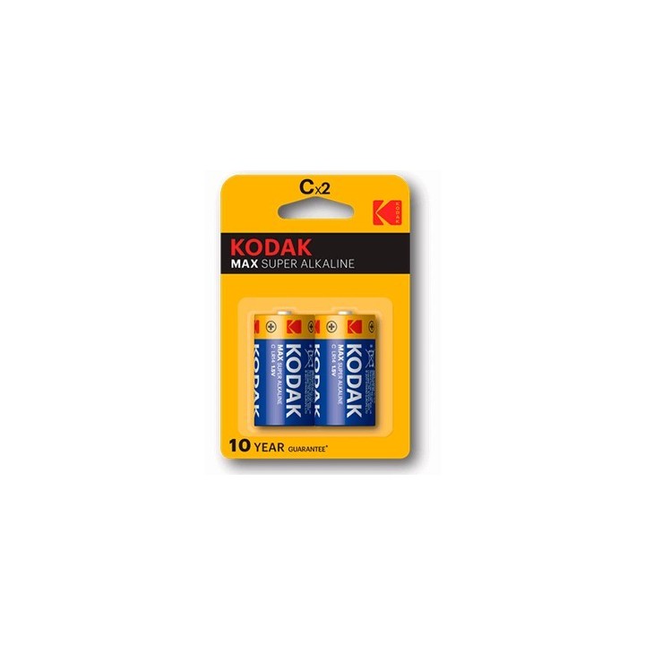kodak blister pilas kodak alcalina max c lr14 1.5v     blister 2 pilas
