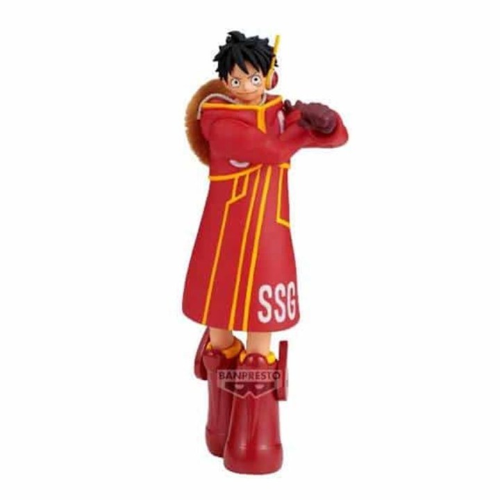 banpresto figura banpresto one piece the shukko monkey d. luffy ver. egghead 14cm