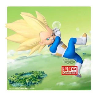 banpresto figura banpresto dragon ball daima super saiyan 3 vegeta mini con panel 13cm