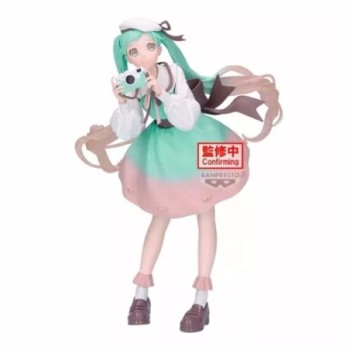 banpresto figura banpresto hatsune miku holiday memories camera 20cm