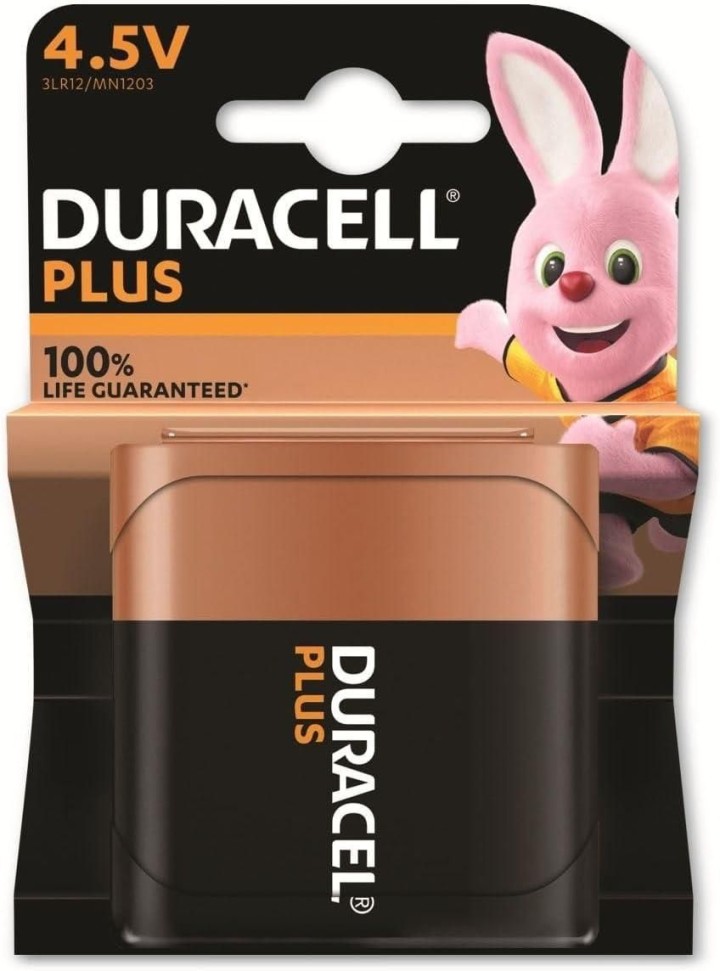 pack 1 pila duracell plus power 4.5v 3lr12