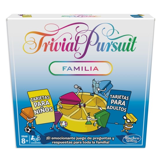 hasbro juego de mesa trivial edicion familia    espanol