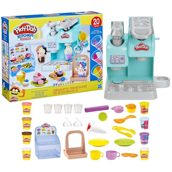 hasbro juguete play   doh super cafetera colorida playset