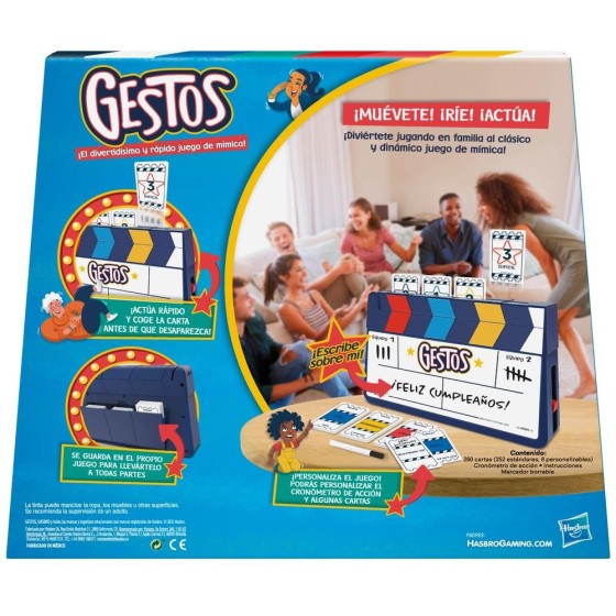hasbro juego de mesa hasbro gestos