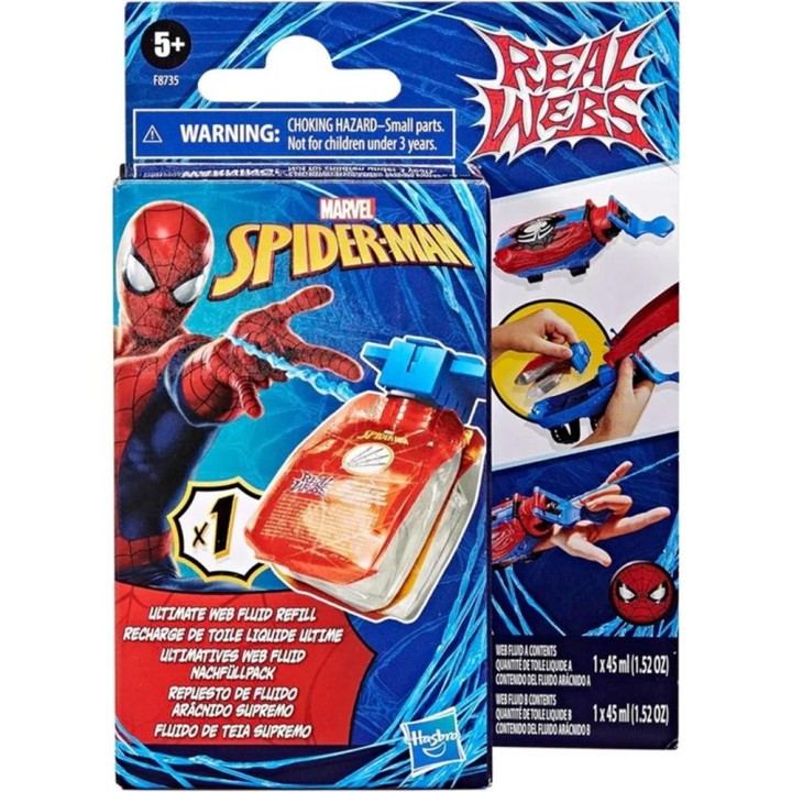hasbro hasbro marvel spiderman real webs refil pack