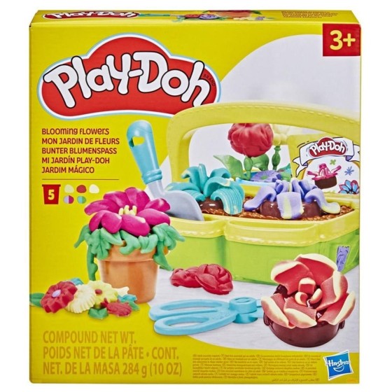 hasbro juego hasbro play   doh blooming flowers