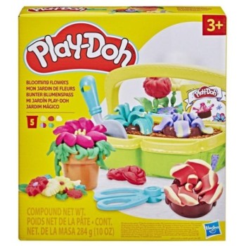 hasbro juego hasbro play   doh blooming flowers
