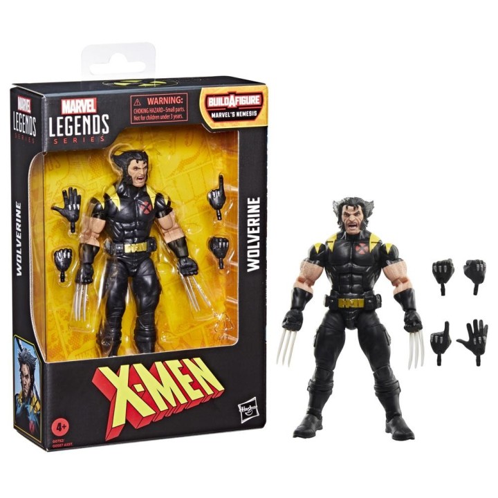hasbro figura hasbro marvel legends series build a figure marvels nemesis  x   men wolverine