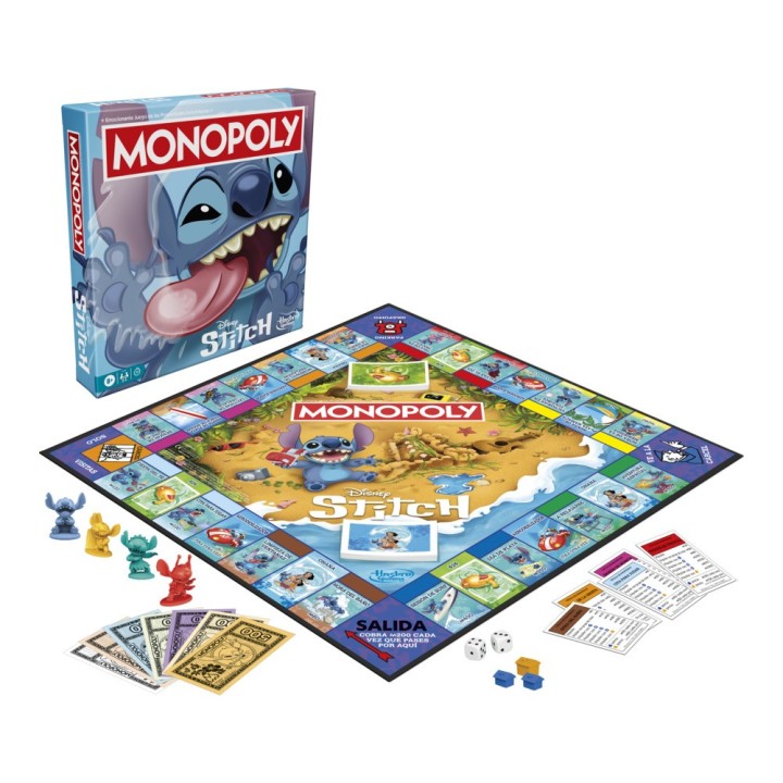 hasbro juego de mesa monopoly stitch