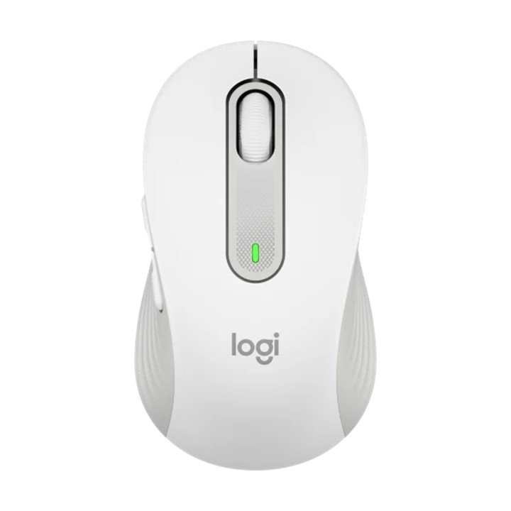 logitech mouse raton logitech m650 mediano optico wireless inalambrico blanco crudo