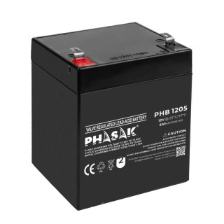 phasak bateria phasak phb 1205 compatible para sais 5ah 12v acido   plomo