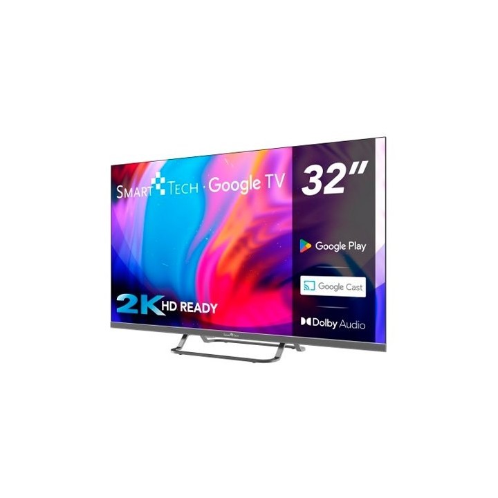 television led smart tech hd 32   32hg01v google tv google tv 2k dolbi audio chromecast