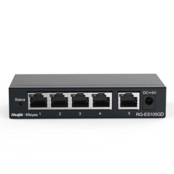 reyee unmanaged switch 5xgb rj45 steel case