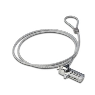 ewent cable de seguridad ewent para portatil    kesington combinacion de numeros 4 digitos    1.5m