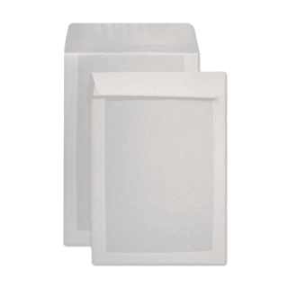 sam caja 125 bolsas folio prolongado  260x360  offset blanco 120 g.cartosam respaldo carton 450 grs.