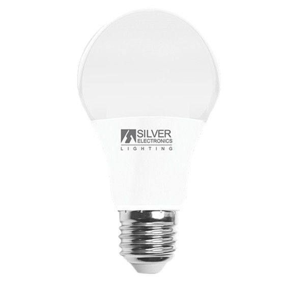 silver bombilla led eco decorativa silver electronics estandar 10w 85w    e27    2700k    820 lm