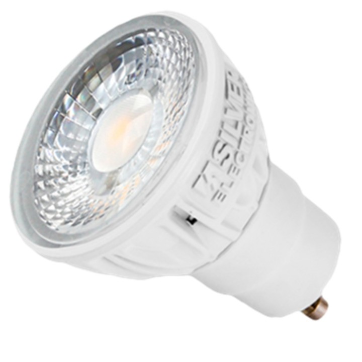 silver bombilla led pro+ silver electronics dicroica 5w 60w    gu10    5000k    38o    470 lm    luz